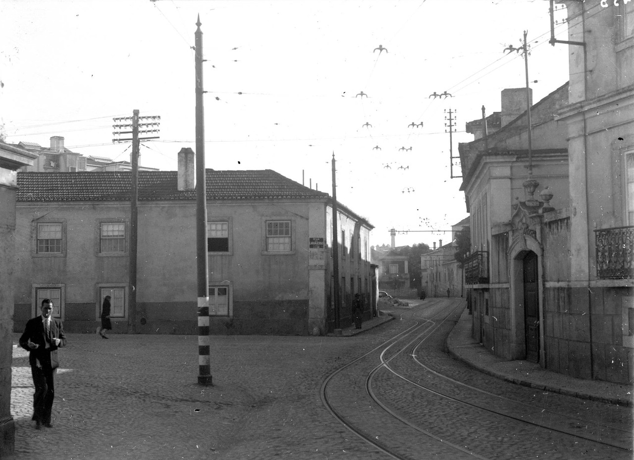 Estrada e Rua das Laranjeiras, Lisboa (E. Portugal, 1944)