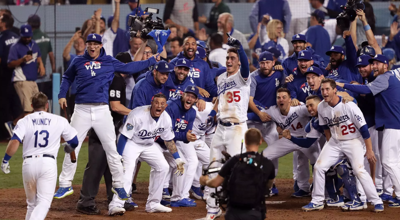 Festa final dos Dodgers