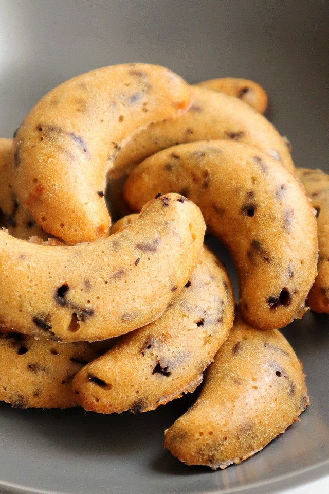 biscoitos de farinha de côco com manteiga de amendoim e chocolate