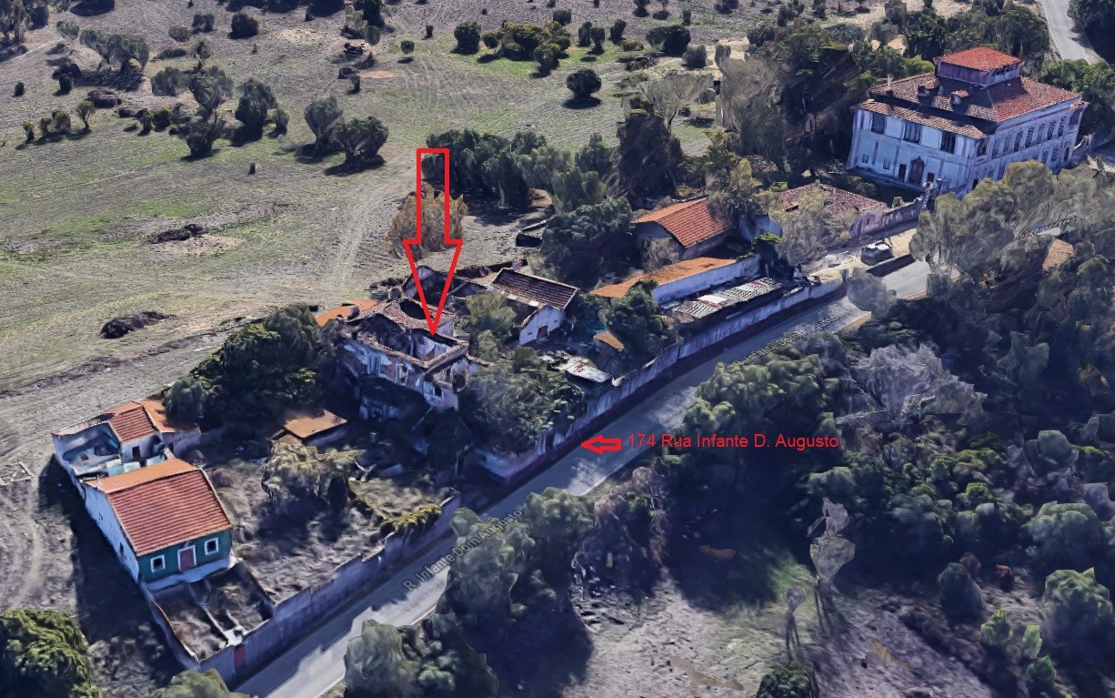 Paco dos Lobatos imagem aerea de Amora Velha e Che