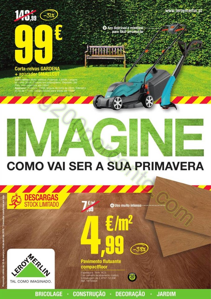 Novo Folheto LEROY MERLIN Promoções de 18 março