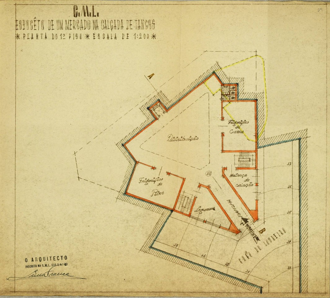 Projecto de instalação de um mercado no Chão do