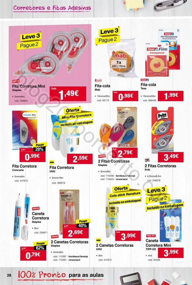 Antevisão Folheto STAPLES Regresso às aulas de 1
