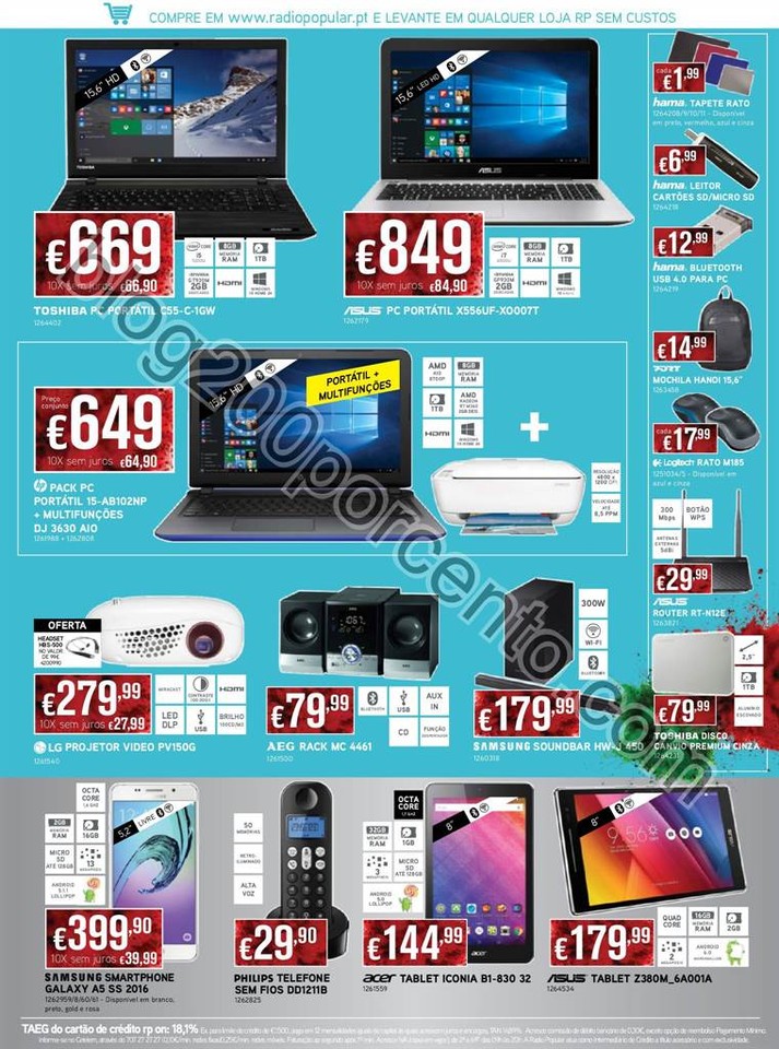 Antevisão Folheto RADIO POPULAR Promoções de 21