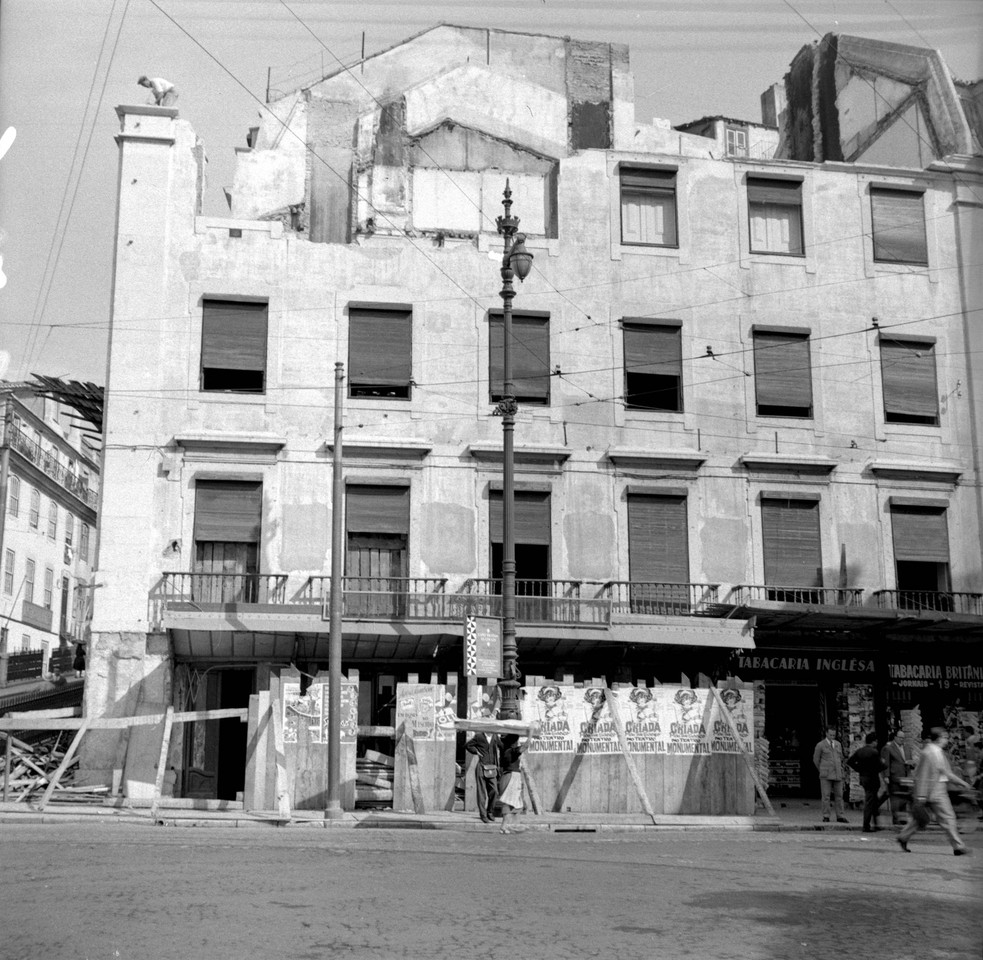 Prédio do antigo café Royal, 1961, foto de Artur