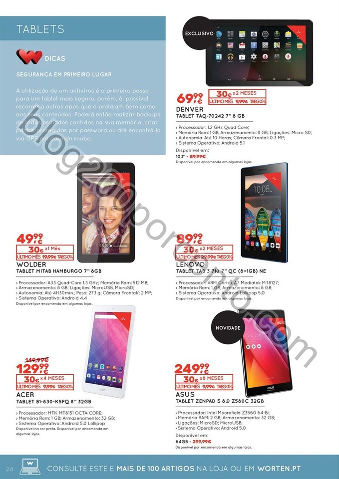Novo Folheto WORTEN Tecnologia promoções de 6 a 