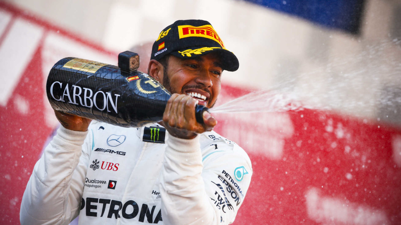 Hamilton habituado a festejar