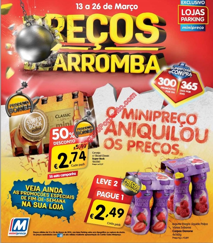 Antevisão folheto | MINI PREÇO | de 13 a 26 março - Parking