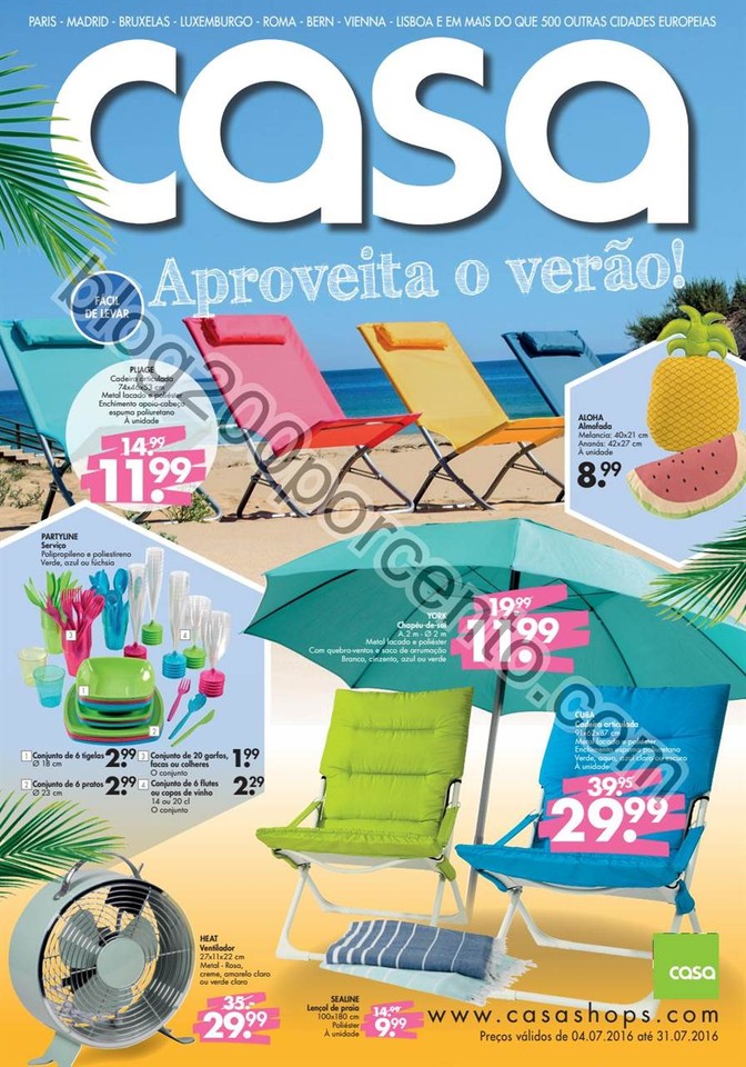 Antevisão Folheto CASA Promoções de 4 a 31 julh