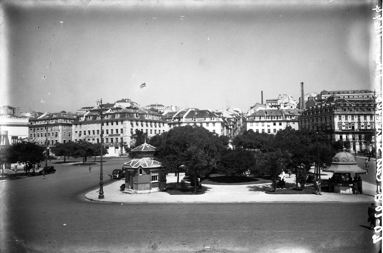 Jardim Roque Gameiro, 1946, foto de Eduardo Portug