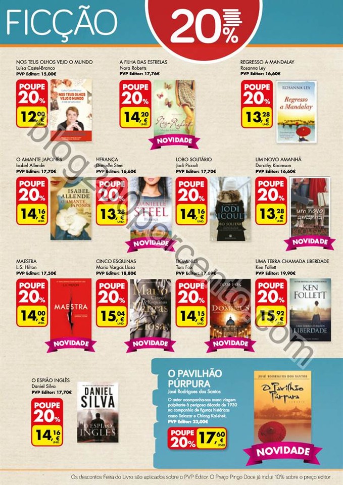 Antevisão Folheto PINGO DOCE feira do Livro de 23