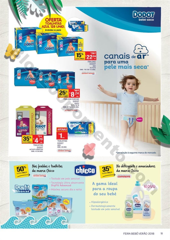 Antevisão Folheto CONTINENTE Bebé Promoções de
