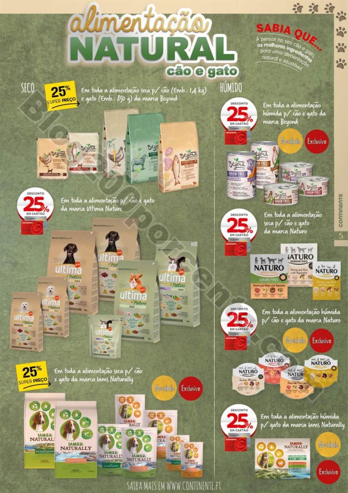 Antevisão Folheto CONTINENTE Feira animal promoç