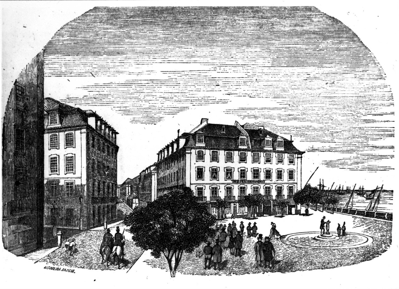 Praça Duque da Terceira, desenho de Nogueira da S