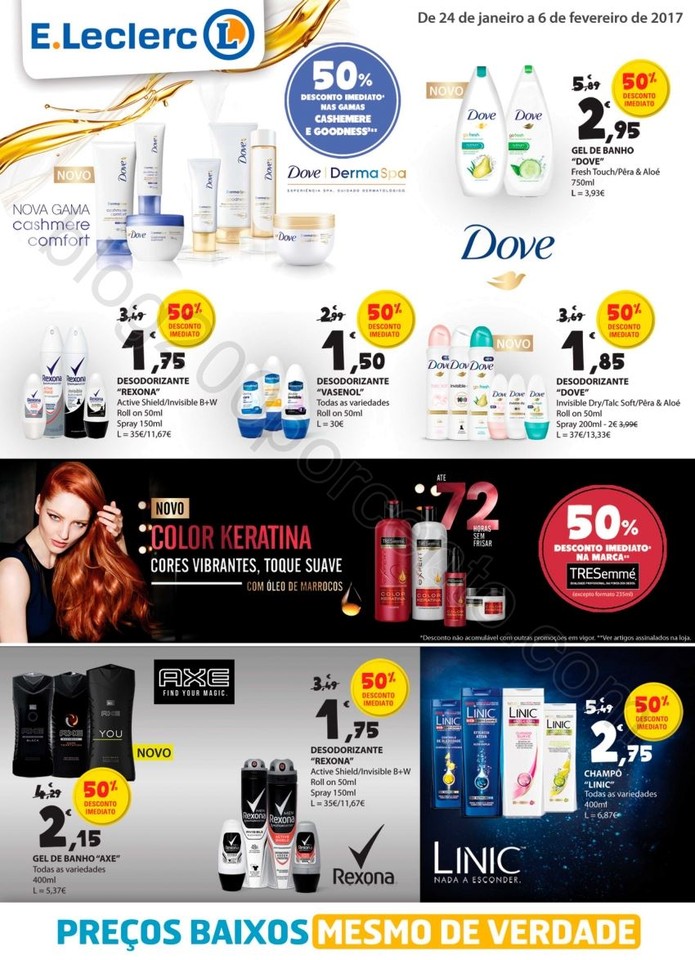 Novo Folheto E-LECLERC Extra promoções de 24 jan