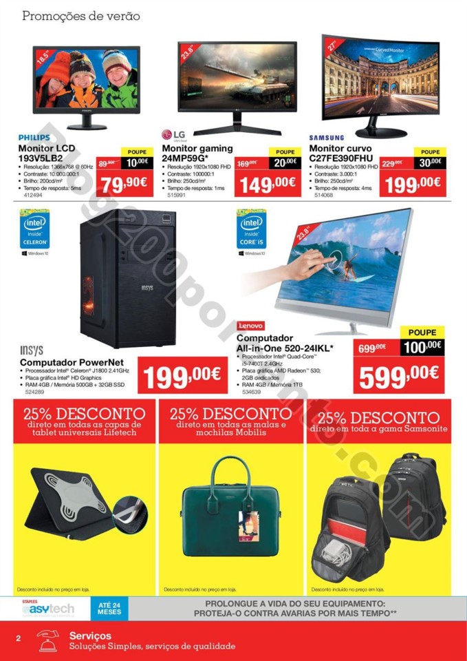 Antevisão Folheto STAPLES Promoções de 7 a 22 a