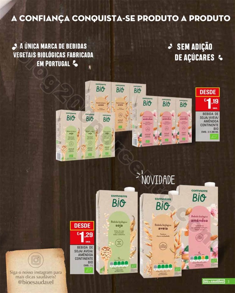 Antevisão Folheto CONTINENTE Bio &amp; Saudável Prom