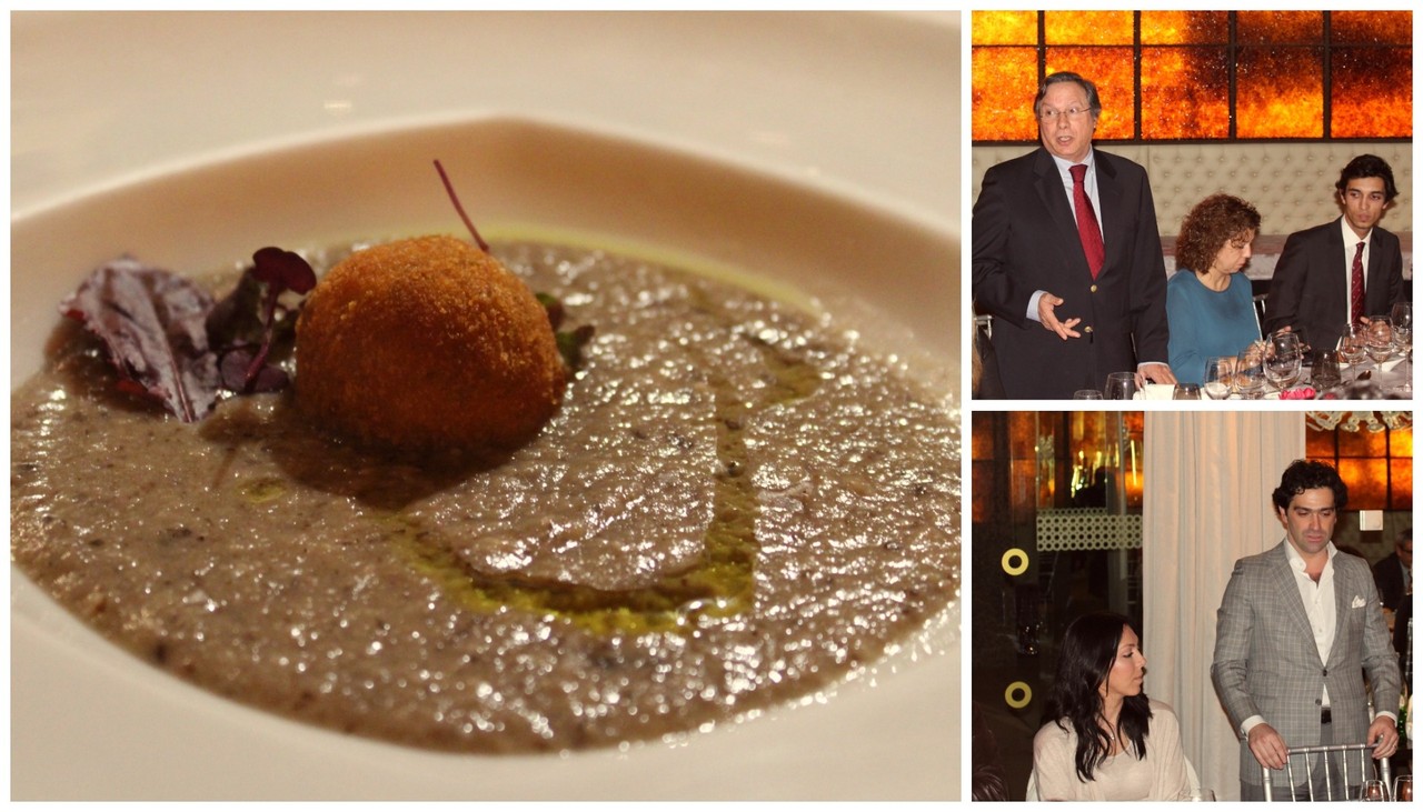 Creme de shitakes frescos Casa do Vale e farofia de pó de salcornia Casa do Vale Creme de shitakes frescos Casa do Vale e farofia de pó de salcornia Casa do Vale