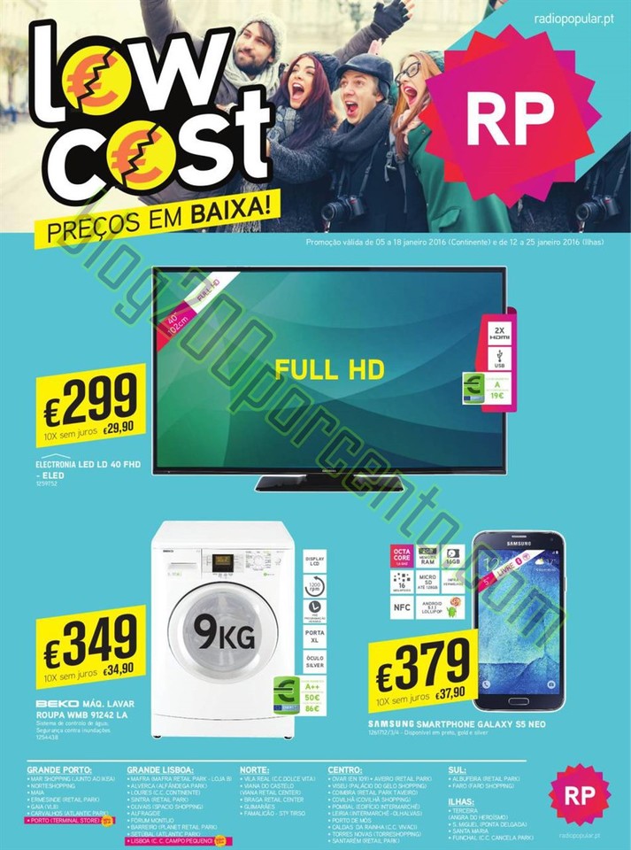 Ãntevisão Folheto RADIO POPULAR Low Cost promoç