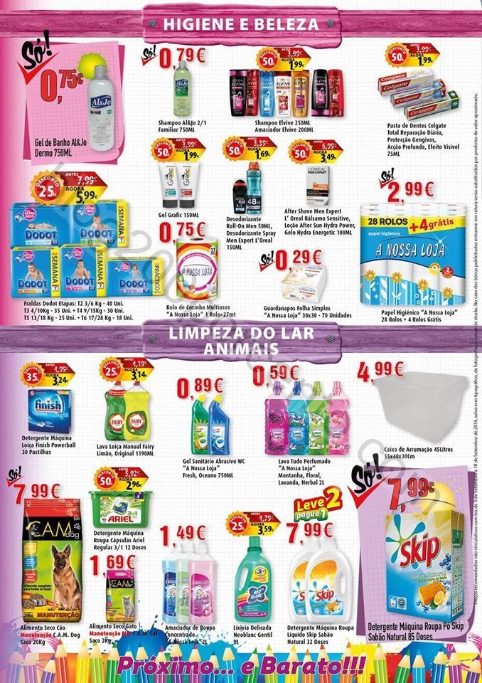 Antevisão Folheto A NOSSA LOJA Promoções de 3 a