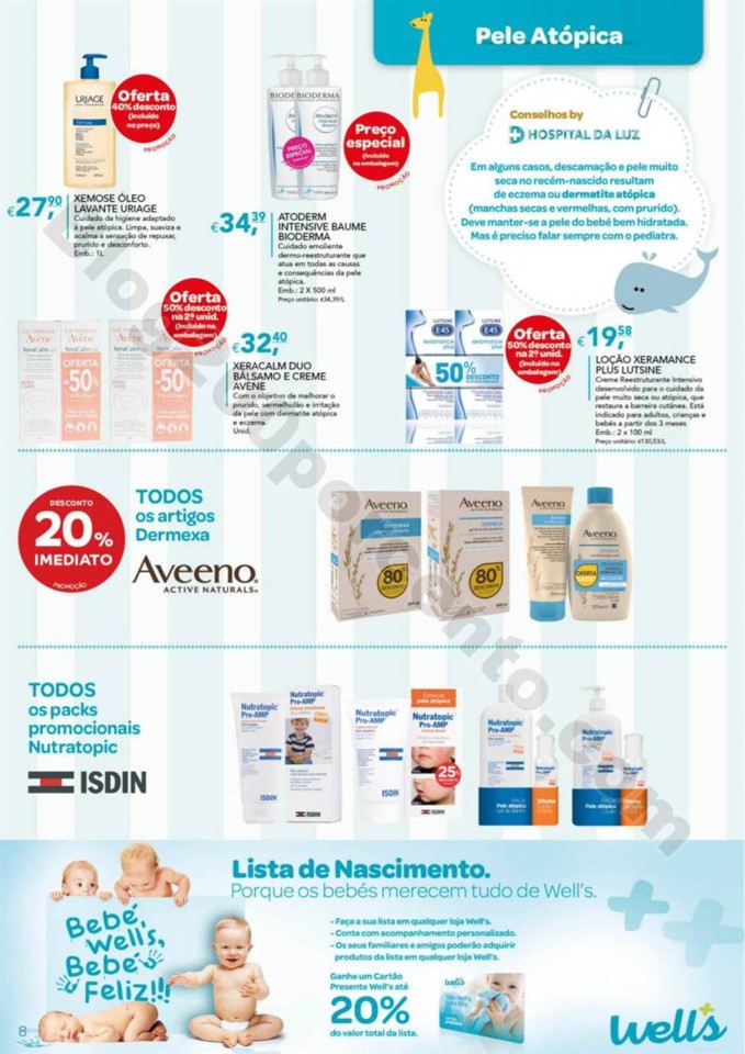 Antevisão Folheto WELLS Bebé promoções de 9 ja