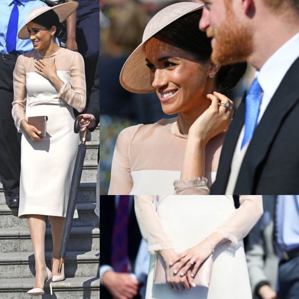 O primeiro look de Meghan Markle como duquesa de Sussex