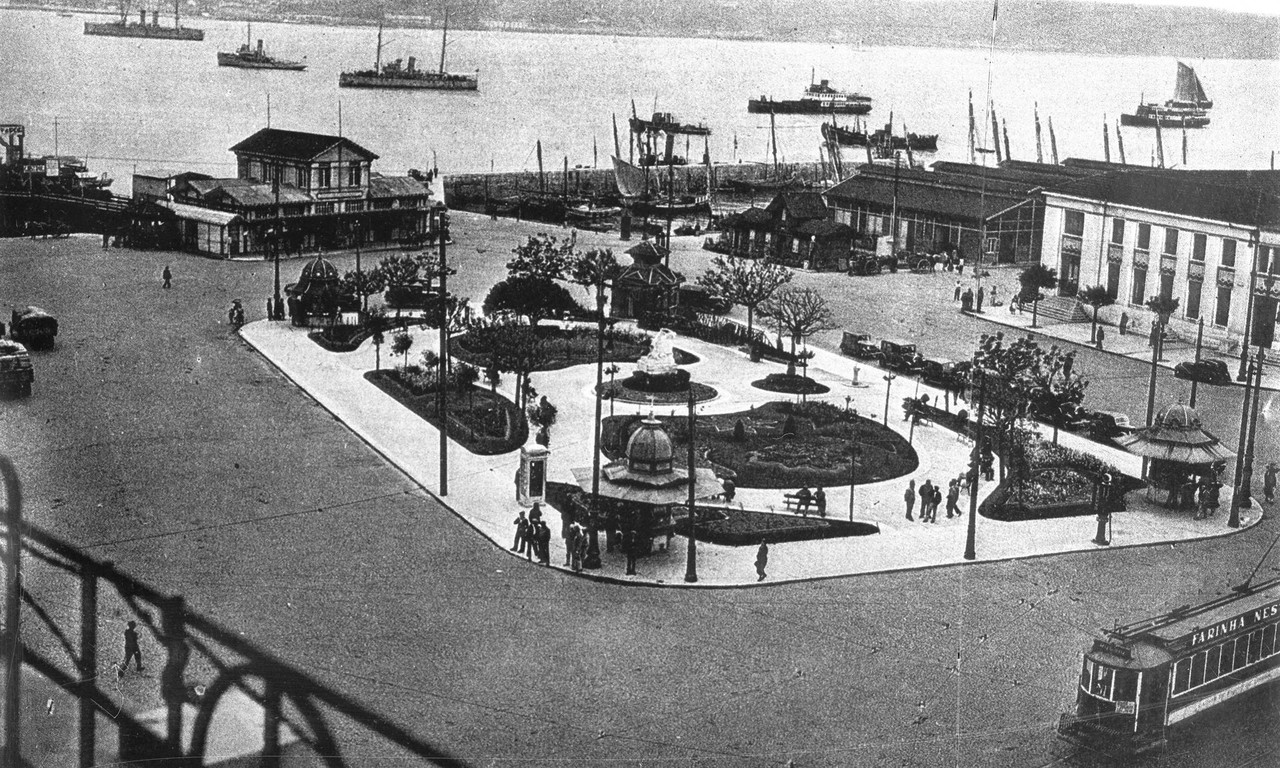 Jardim de Roque Gameiro, anos 50, foto de Eduardo 