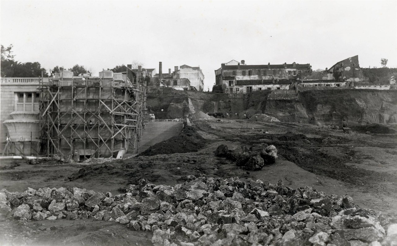 Construção da Fonte Monumental da Alameda, dez 1 Construção da Fonte Monumental da Alameda, dez 1