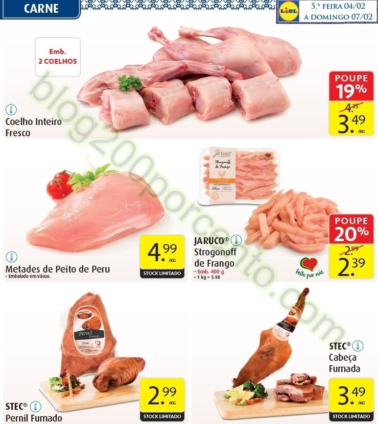 Antevisão Folheto LIDL Promoções de 4 a 7 fever