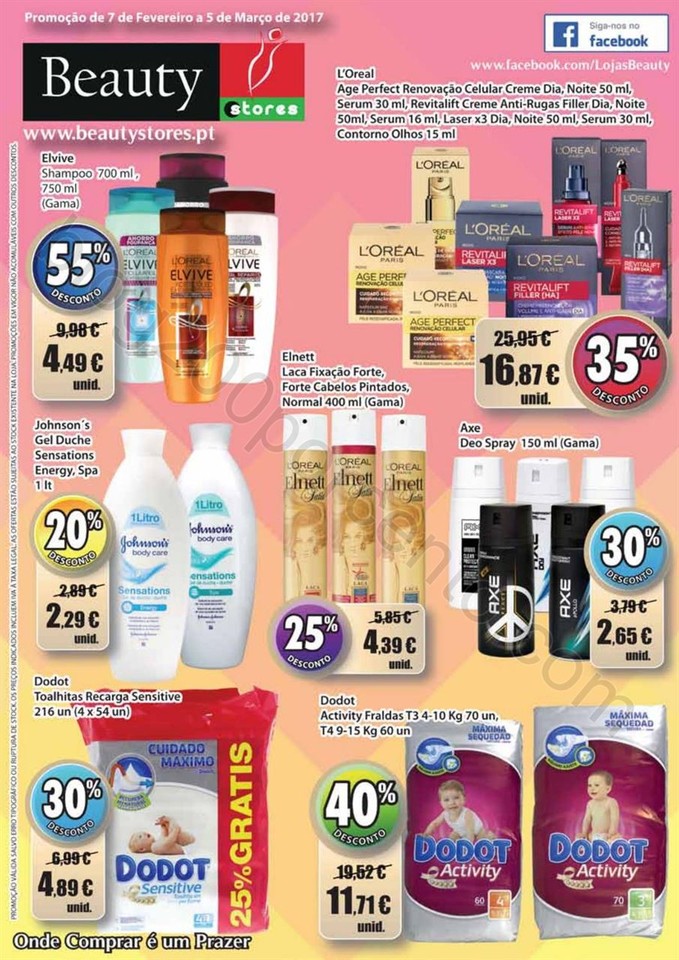 Antevisão Folheto BEAUTY STORES Promoções de 7 