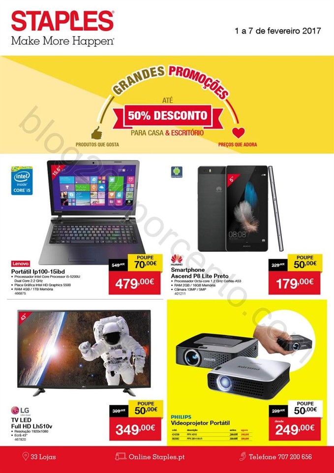 Antevisão Folheto STAPLES Grandes Promoções de 