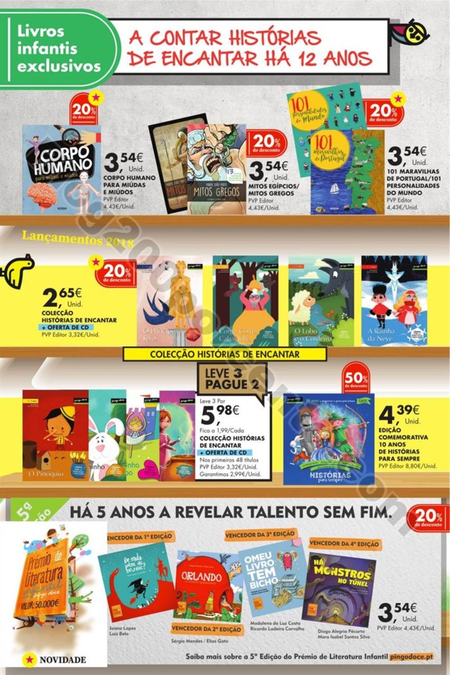 Antevisão Folheto PINGO DOCE Feira Livro promoç