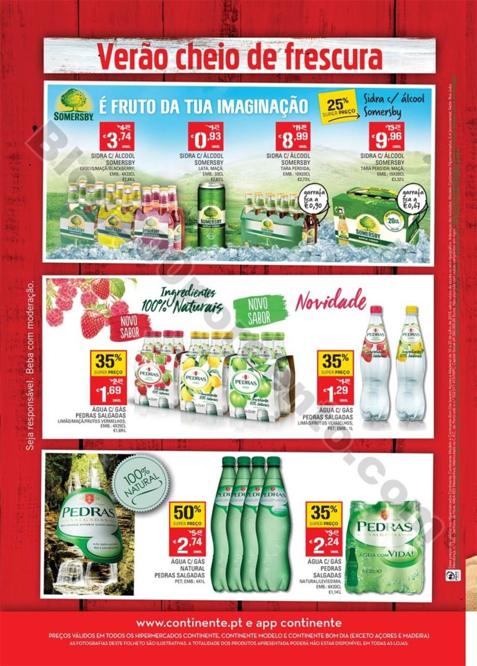 Antevisão Folheto CONTINENTE Bebidas promoções 