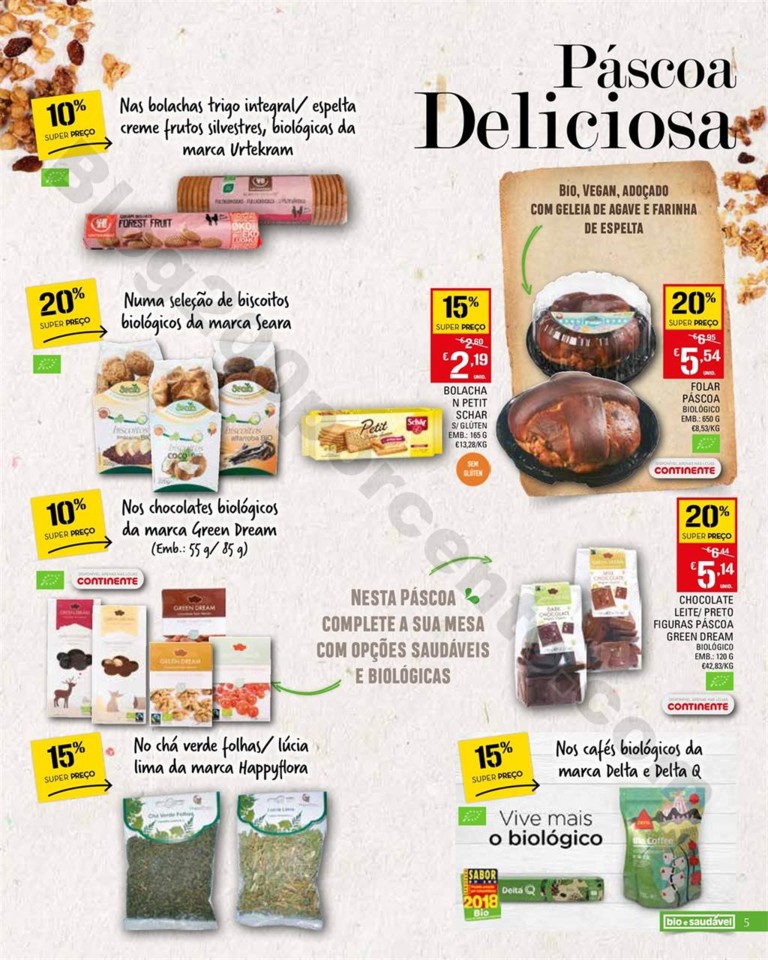 Antevisão Folheto CONTINENTE Bio &amp; Saudável Prom