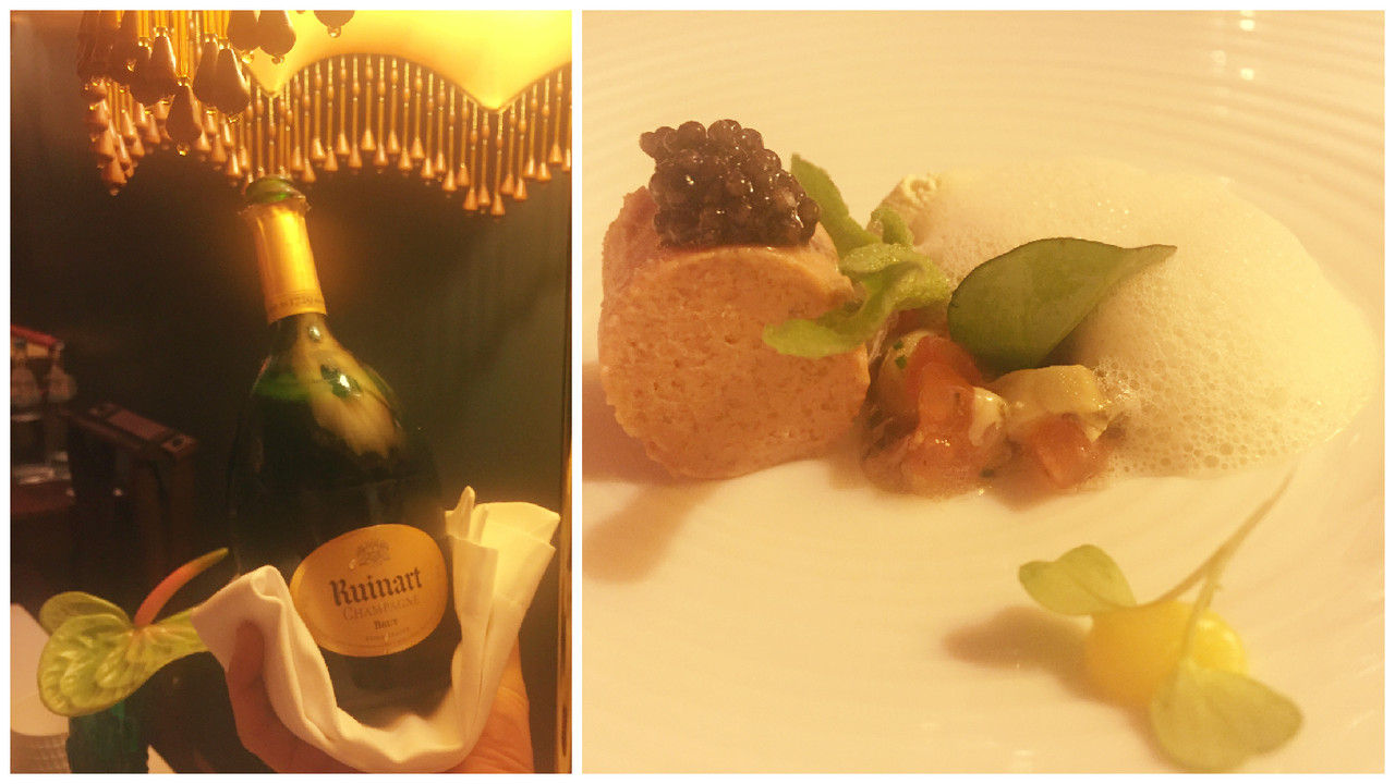 Chef Rui Silvestre - Ostra da Ria, sementes de abobora e caviar - Ruinart