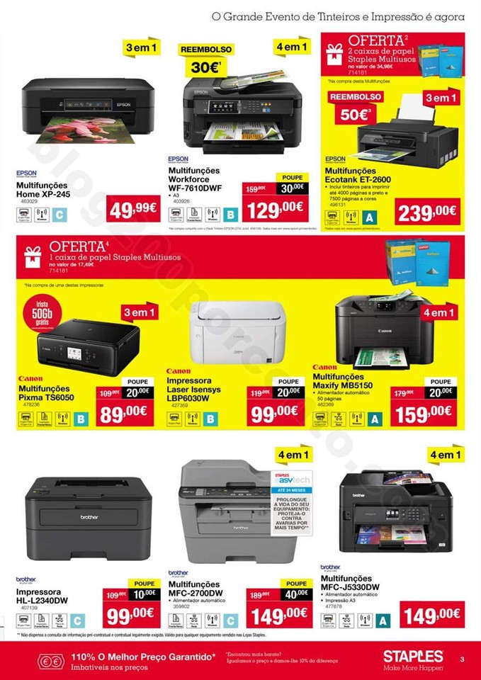 Antevisão Folheto STAPLES Promoções de 11 a 24 