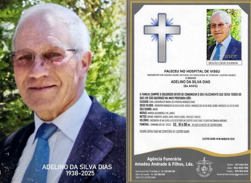 FOTO RIP DE ADELINO DA SILVA DIAS-86 ANOS (CASTRO 