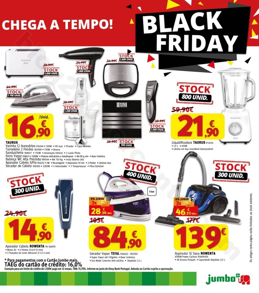 Antevisão Folheto JUMBO Black Friday de 24 a 28 n
