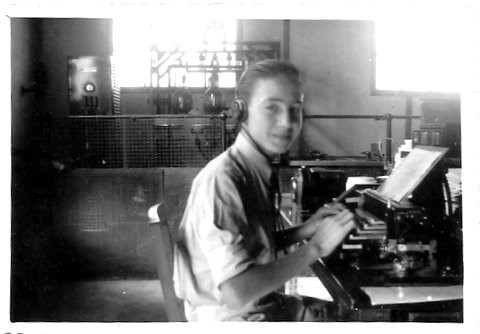 Aprendiz radiotelegrafista 1945