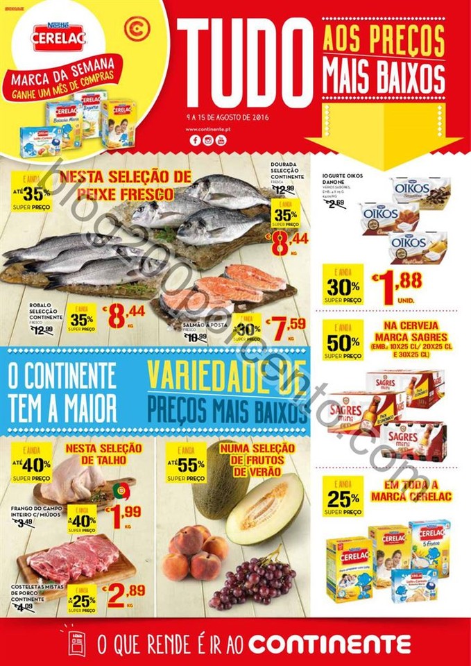 Antevisão Folheto CONTINENTE Promoções de 9 a 1