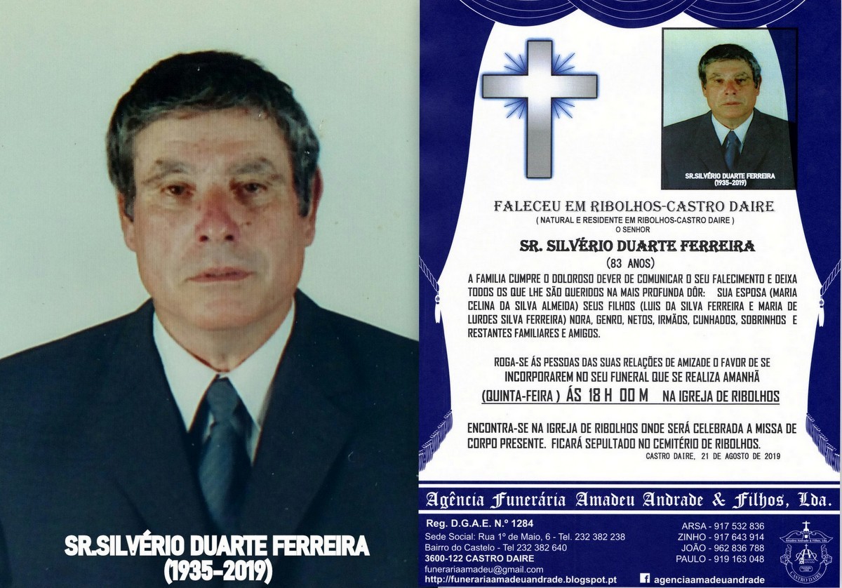 FOTO RIP SILVÉRIO DUARTE FERREIRA-83 ANOS (RIBOLH
