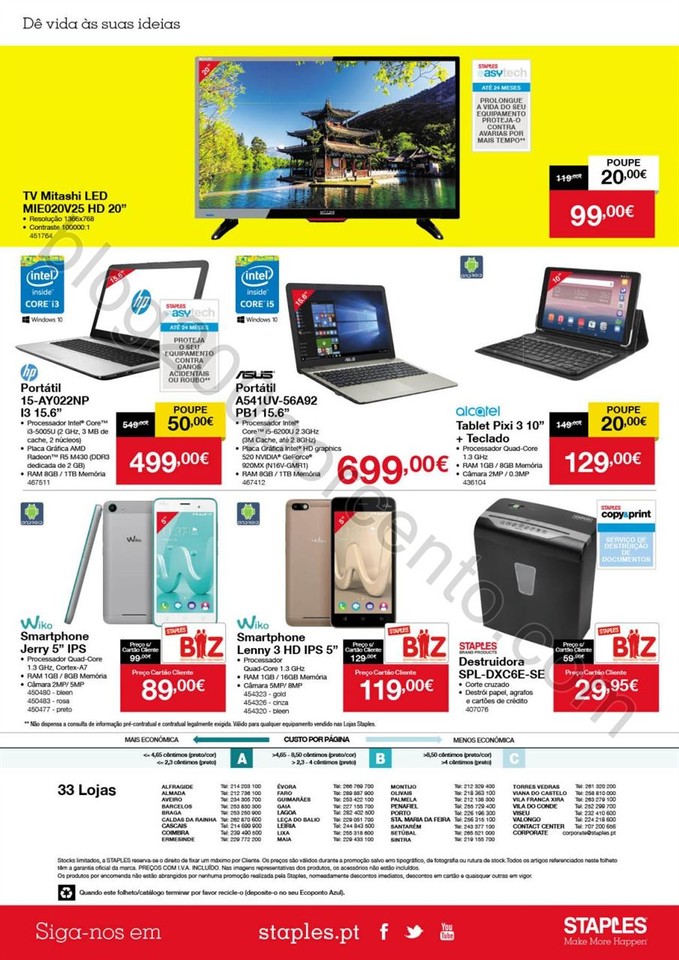 Antevisão Folheto STAPLES Promoções de 15 a 28 