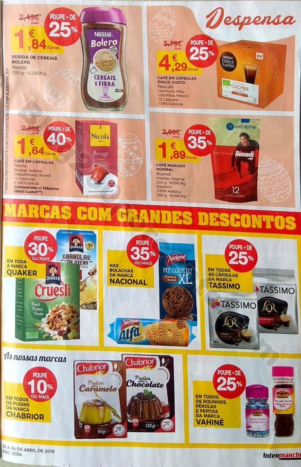 Intermarché Folheto promoções de 18 a 24 abril 