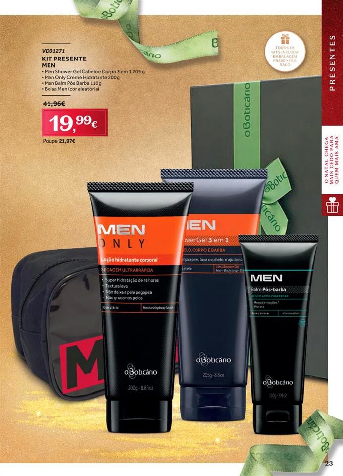 Antevisão Folheto BOTICÁRIO Natal promoções de