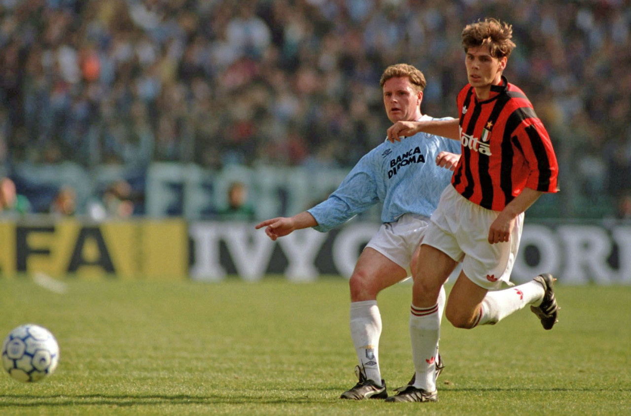 Gascoigne com Boban: o talento abundava no futebol italiano Gascoigne com Boban: o talento abundava no futebol italiano