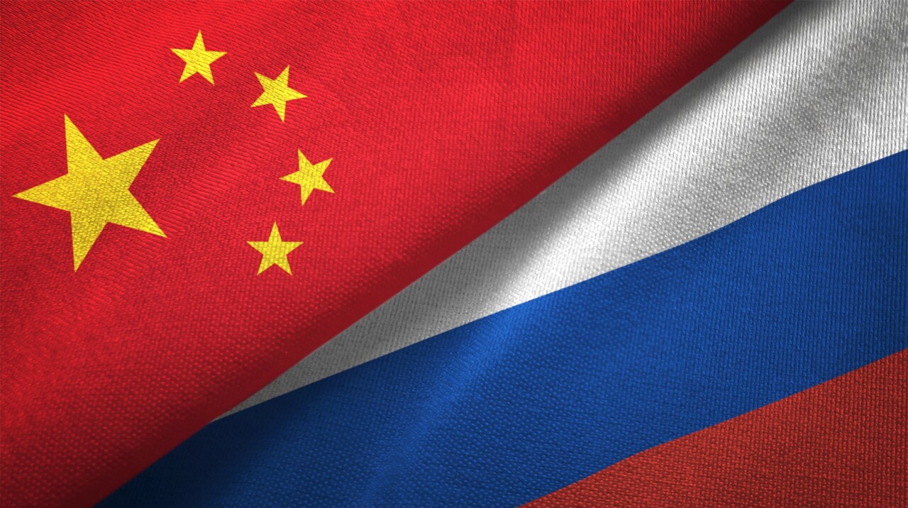 Russia-China-Flags