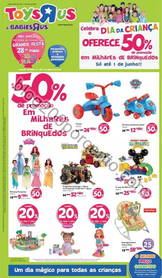 Novo Folheto TOYSRUS Promoções Extra de 26 maio 