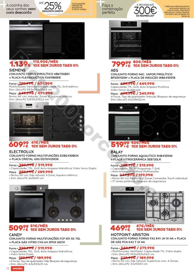 Antevisão Folheto WORTEN cozinhas promoções de 