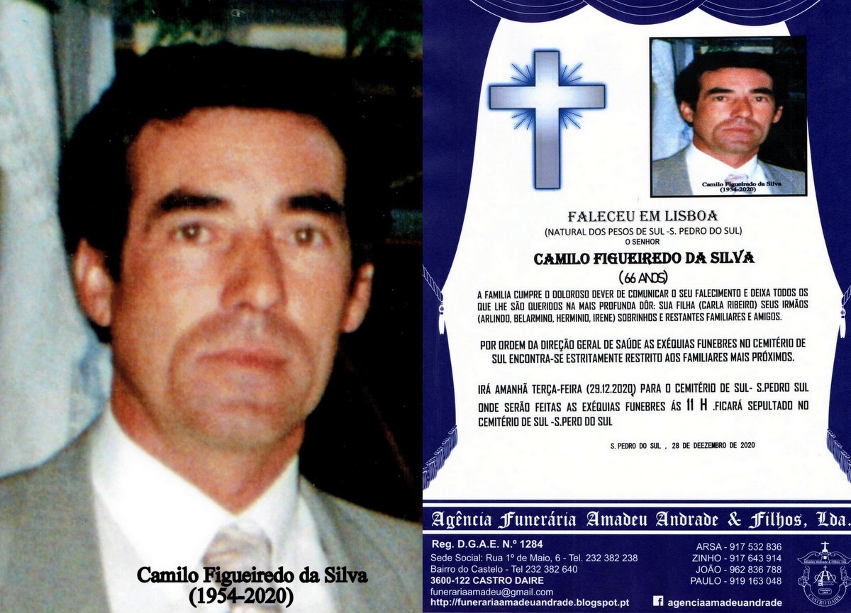 foto RIP de camilo figueiredo da Silva(1954-2020).