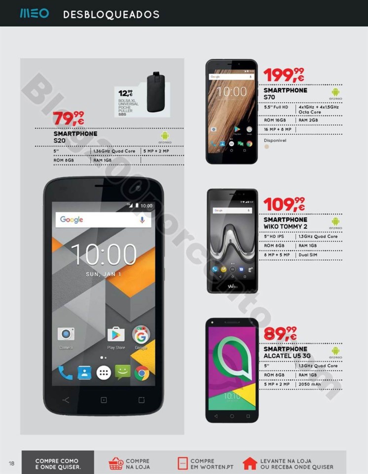 Antevisão Folheto WORTEN Mobile promoções de 15